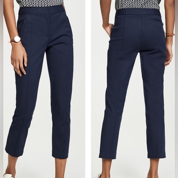 Tory Burch Navy Ankle Pants - Picture 1 of 7